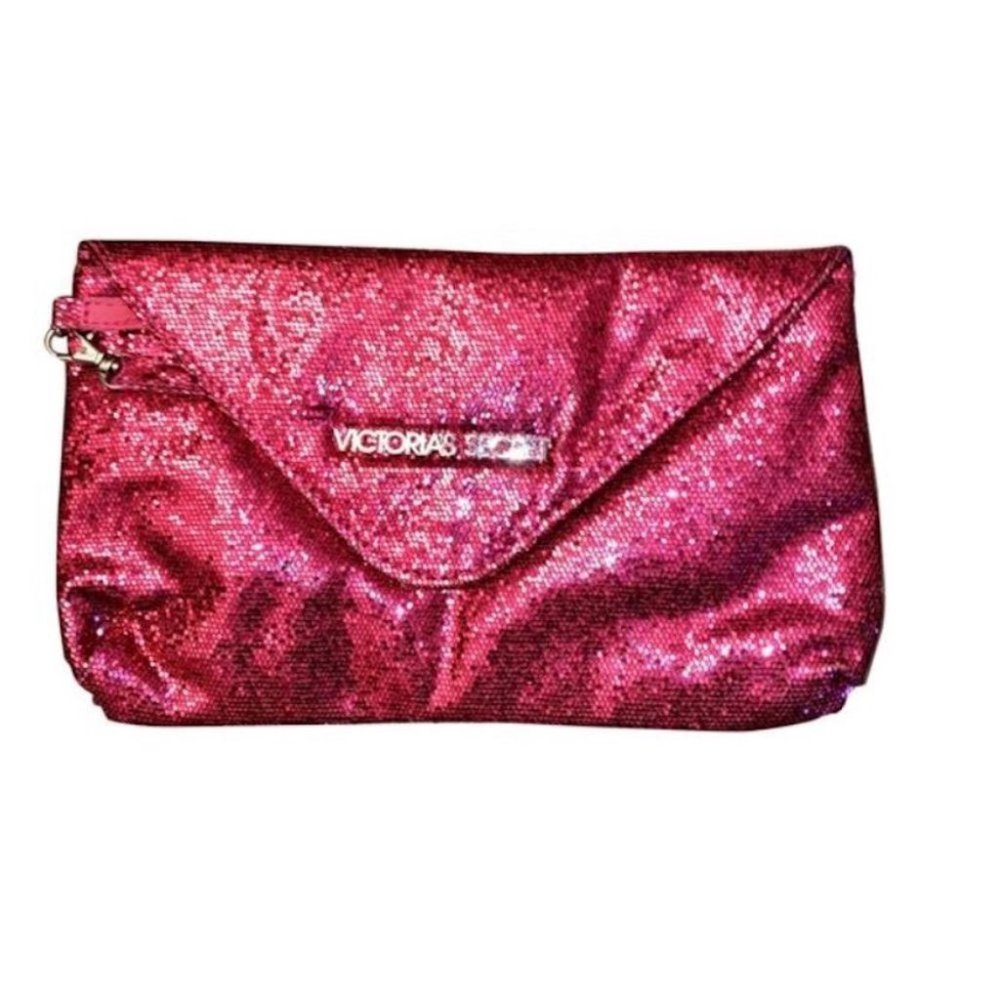 New VICTORIA'S SECRET Wristlet Clutch Makeup Bag Pink